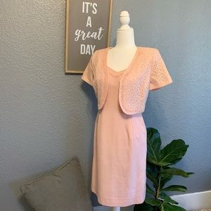 VINTAGE Slip Dress Hand Crafted with lace jacket S